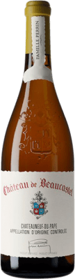 142,95 € Envio grátis | Vinho branco Famille Perrin Château de Beaucastel Blanc A.O.C. Châteauneuf-du-Pape Rhône França Viognier, Marsanne, Bourboulenc, Clairette Blanche, Picardan Garrafa 75 cl