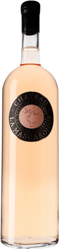 317,95 € Free Shipping | Rosé wine Château La Mascaronne Rosé A.O.C. Côtes de Provence Provence France Syrah, Grenache, Cinsault, Vermentino Réhoboram Bottle 4,5 L