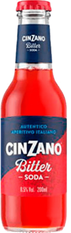 9,95 € 送料無料 | 3個入りボックス 飲み物とミキサー Cinzano Bitter Soda イタリア 小型ボトル 20 cl