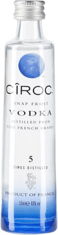 119,95 € Kostenloser Versand | 12 Einheiten Box Wodka Cîroc Frankreich Miniaturflasche 5 cl