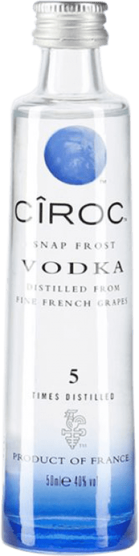 114,95 € Free Shipping | 12 units box Vodka Cîroc France Miniature Bottle 5 cl