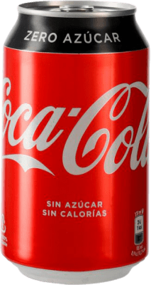 29,95 € Kostenloser Versand | 24 Einheiten Box Getränke und Mixer Coca-Cola Zero sin Azúcar Spanien Alu-Dose 33 cl