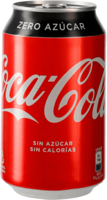 32,95 € 送料無料 | 24個入りボックス 飲み物とミキサー Coca-Cola Zero sin Azúcar スペイン アルミ缶 33 cl