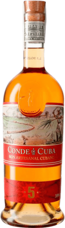 24,95 € Бесплатная доставка | Ром Conde de Cuba Куба 5 Лет бутылка 70 cl