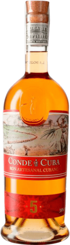 24,95 € Envio grátis | Rum Conde de Cuba Cuba 5 Anos Garrafa 70 cl