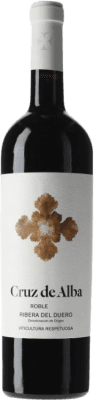 14,95 € Spedizione Gratuita | Vino rosso Cruz de Alba Lucero D.O. Ribera del Duero Castilla-La Mancha Spagna Tempranillo Bottiglia 75 cl