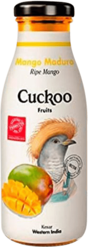 79,95 € Spedizione Gratuita | Scatola da 24 unità Bibite Cuckoo Maduro Spagna Bottiglietta 25 cl Mango
