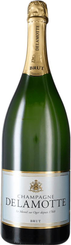 1 049,95 € 送料無料 | 白のスパークリングワイン Delamotte Brut — ブリュット A.O.C. Champagne シャンパン フランス Pinot Noir — ピノ・ノワール, Chardonnay — シャルドネ, Pinot Meunier — ピノ・ムニエ インペリアル・マチュザレムボトル 6 L