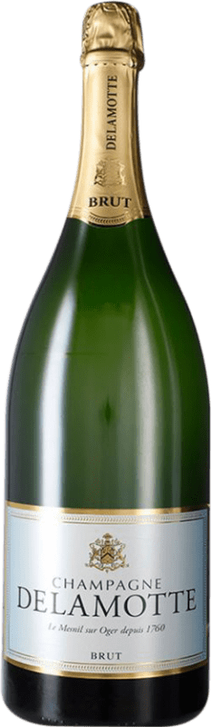 926,95 € Kostenloser Versand | Weißer Sekt Delamotte Brut A.O.C. Champagne Champagner Frankreich Spätburgunder, Chardonnay, Pinot Meunier Imperial-Methusalem Flasche 6 L