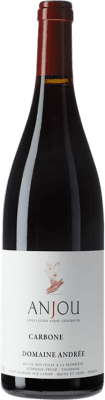 47,95 € Envío gratis | Vino tinto Andrée Carbone A.O.C. Anjou Loire Francia Cabernet Franc Botella 75 cl