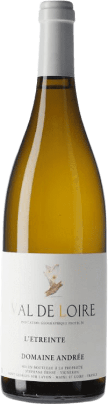 33,95 € 免费送货 | 白酒 Andrée L'Etreinte I.G.P. Val de Loire 卢瓦尔河 法国 Grolleau gris 瓶子 75 cl