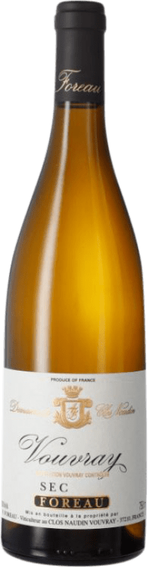 43,95 € 免费送货 | 白酒 Clos Naudin 干 A.O.C. Vouvray 卢瓦尔河 法国 Chenin White 瓶子 75 cl