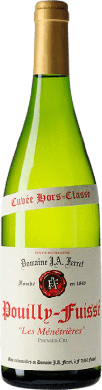 97,95 € Spedizione Gratuita | Vino bianco J.A. Ferret Les Ménétrières Hors-Classe Premier Cru A.O.C. Pouilly-Fuissé Borgogna Francia Chardonnay Bottiglia 75 cl