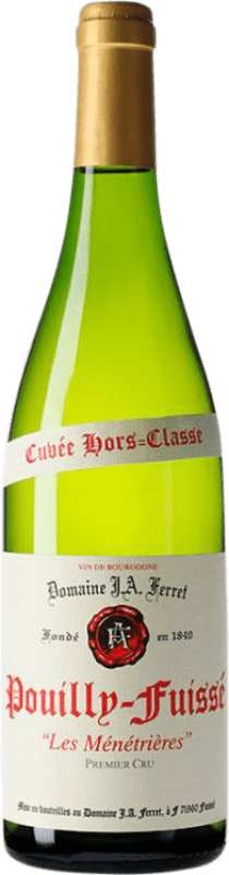 56,95 € Бесплатная доставка | Белое вино J.A. Ferret Les Ménétrières Hors-Classe 1er Premier Cru A.O.C. Pouilly-Fuissé Бургундия Франция Chardonnay — Шардоне Бутылка 75 cl
