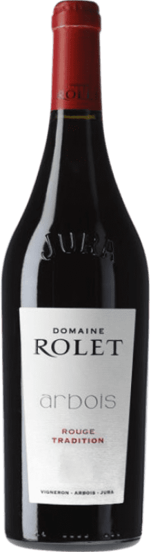 19,95 € Free Shipping | Red wine Domaine Rolet Rouge Tradition A.O.C. Arbois Jura France Pinot Black, Bastardo, Poulsard Bottle 75 cl