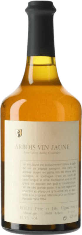 158,95 € Envío gratis | Vino blanco Domaine Rolet Vin Jaune Joven 1987 A.O.C. Arbois Jura Francia Savagnin Botella 62 cl