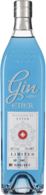 77,95 € Envío gratis | Ginebra Etter Soehne Blue Gin Suiza Botella 70 cl