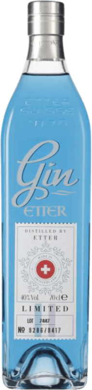 77,95 € Бесплатная доставка | Джин Etter Soehne Blue Gin Швейцария бутылка 70 cl