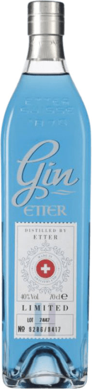 79,95 € Envio grátis | Genever Gin Etter Söehne Blue — Edição Azul Suíça 70 cl