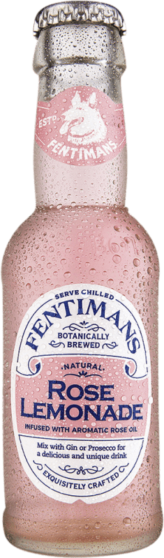 57,95 € Envio grátis | Caixa de 24 unidades Refrescos e Mixers Fentimans Rose Lemonade Reino Unido Garrafa Pequena 20 cl