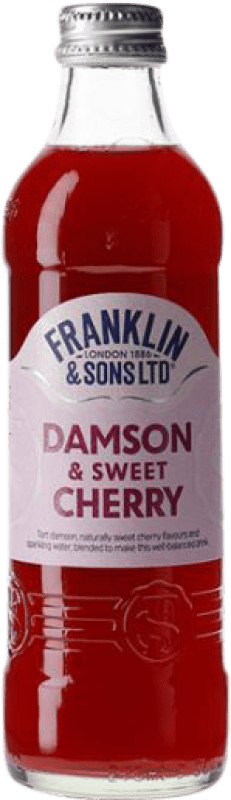 39,95 € Free Shipping | 12 units box Soft Drinks Franklin & Sons Damson Sweet United Kingdom Small Bottle 27 cl Cherry, Sweet