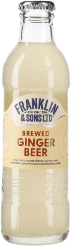 68,95 € 免费送货 | 盒装24个 饮料和搅拌机 Franklin & Sons Ginger Beer 英国 小瓶 20 cl