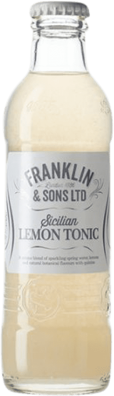 65,95 € Envio grátis | Caixa de 24 unidades Refrescos e Mixers Franklin & Sons Sicilian Lemonade Reino Unido Garrafa Pequena 20 cl