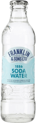 56,95 € Envío gratis | Caja de 24 unidades Refrescos y Mixers Franklin & Sons Soda Water Reino Unido Botellín 20 cl