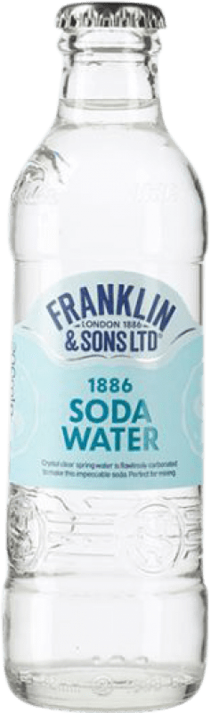 71,95 € Envio grátis | Caixa de 24 unidades Refrigerantes Franklin & Sons Reino Unido Garrafinha 20 cl Soda — Refrigerante