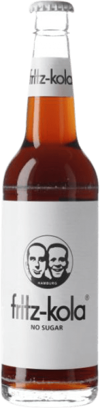 45,95 € 免费送货 | 盒装24个 饮料和搅拌机 Fritz Haag Kola Sugar Free 德国 三分之一升瓶 33 cl