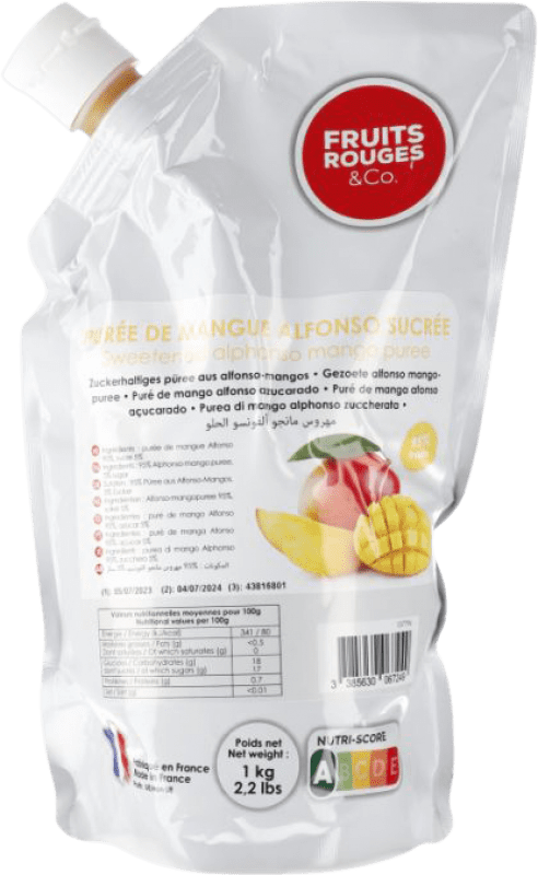 24,95 € 免费送货 | Schnapp Fruits Rouges Puré de Mango 西班牙 1 L 不含酒精