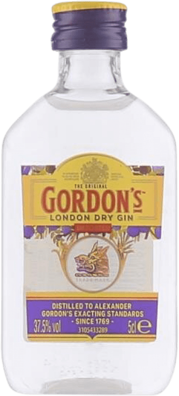 15,95 € Free Shipping | 12 units box Gin Gordon's United Kingdom Miniature Bottle 5 cl