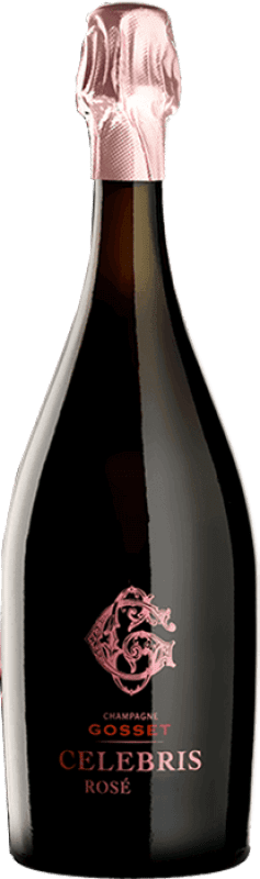 247,95 € Бесплатная доставка | Розовое игристое вино Gosset Celebris Extra Brut — Экстра Брют Vintage, Rosé — Розе Гран Резерва A.O.C. Champagne шампанское Франция Pinot Noir — Пино Нуар, Chardonnay — Шардоне 75 cl