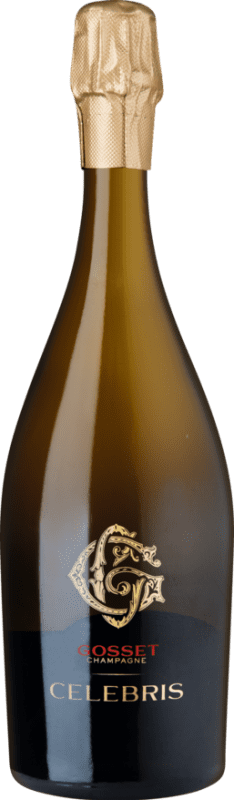 284,95 € Бесплатная доставка | Белое игристое вино Gosset Celebris Extra Brut — Экстра Брют Vintage A.O.C. Champagne шампанское Франция Pinot Noir — Пино Нуар, Chardonnay — Шардоне 75 cl
