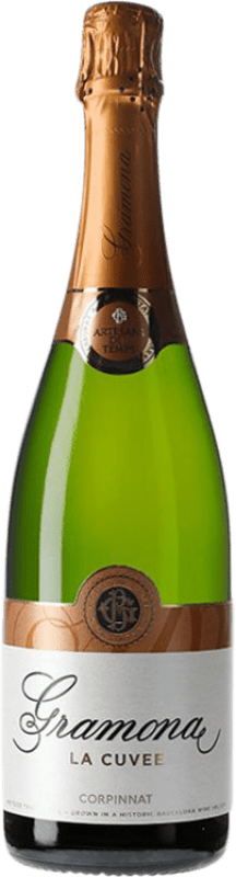 19,95 € Бесплатная доставка | Белое игристое Gramona La Cuvée брют Резерв Corpinnat Каталония Испания Macabeo, Xarel·lo, Parellada бутылка 75 cl