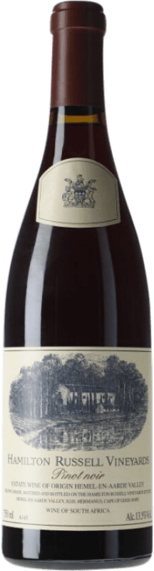 65,95 € Spedizione Gratuita | Vino rosso Hamilton Russell I.G. Hemel-en-Aarde Ridge Sud Africa Pinot Nero Bottiglia 75 cl