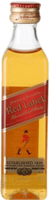 47,95 € 免费送货 | 盒装12个 调和威士忌 Johnnie Walker Red Label 苏格兰 英国 小瓶装 5 cl