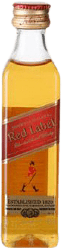 29,95 € 送料無料 | 12個入りボックス ウイスキーブレンド Johnnie Walker Red Label スコットランド イギリス ミニチュアボトル 5 cl