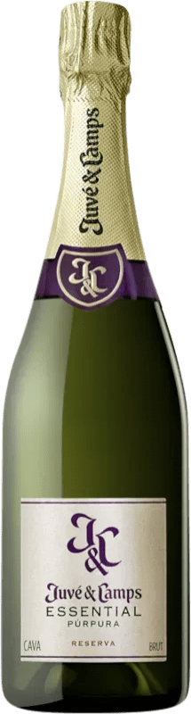 17,95 € Spedizione Gratuita | Spumante bianco Juvé y Camps Essential Púrpura D.O. Cava Catalogna Spagna Bottiglia 75 cl