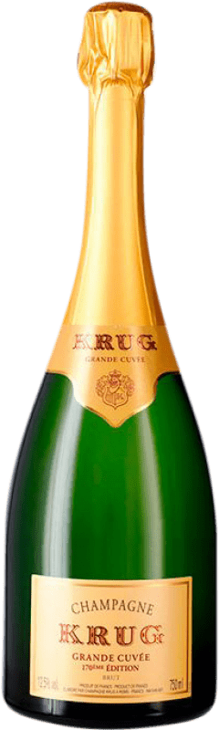 426,95 € Бесплатная доставка | Белое игристое Krug Grande Cuvée 170ème Edition брют A.O.C. Champagne шампанское Франция бутылка 75 cl