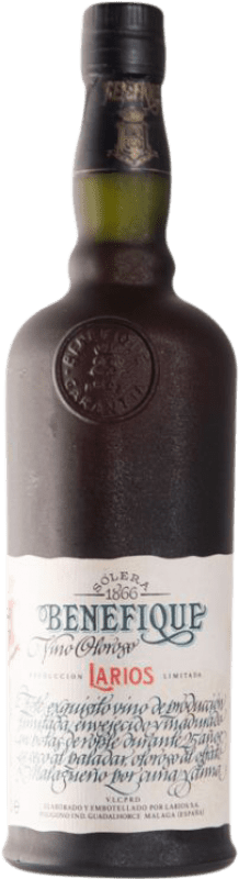 866,95 € Free Shipping | Fortified wine Larios Benefique Oloroso D.O. Sierras de Málaga Andalusia Spain Pedro Ximénez 25 Years Bottle 75 cl