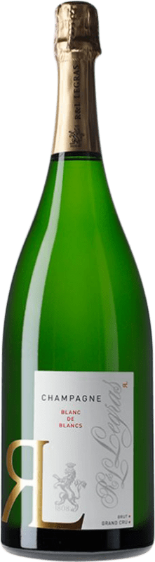 148,95 € Kostenloser Versand | Weißer Sekt Legras Blanc de Blancs Grand Cru A.O.C. Champagne Champagner Frankreich Chardonnay Magnum-Flasche 1,5 L