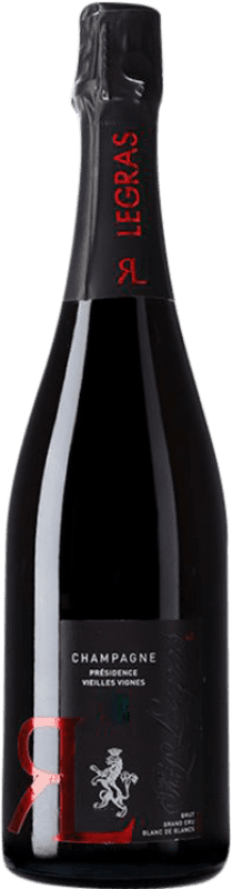 135,95 € Envio grátis | Espumante branco Legras R&L Présidence Vieilles Vignes Blanc de Blancs Grand Cru A.O.C. Champagne Champagne França Chardonnay Garrafa 75 cl