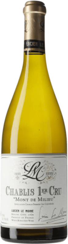 159,95 € Бесплатная доставка | Белое вино Lucien Le Moine Mont de Milieu A.O.C. Chablis Premier Cru Бургундия Франция Chardonnay бутылка 75 cl