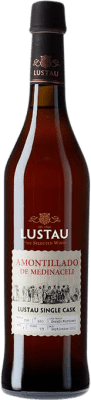 67,95 € Бесплатная доставка | Крепленое вино Lustau Amontillado de Medinaceli Single Cask Saca D.O. Jerez-Xérès-Sherry Андалусия Испания Palomino Fino бутылка Medium 50 cl