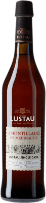 69,95 € Kostenloser Versand | Likörwein Lustau Amontillado de Medinaceli Single Cask Saca D.O. Jerez-Xérès-Sherry Andalusien Spanien Palomino Fino Medium Flasche 50 cl