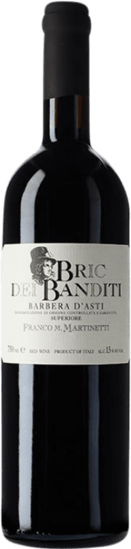 29,95 € Free Shipping | Red wine Franco M. Martinetti Bric dei Banditi I.G.T. Grappa Piemontese Piemonte Italy Barbera Bottle 75 cl