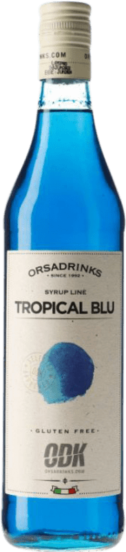 15,95 € Envío gratis | Schnapp Orsa ODK Sirope Tropical Blue Italia Botella 75 cl Sin Alcohol