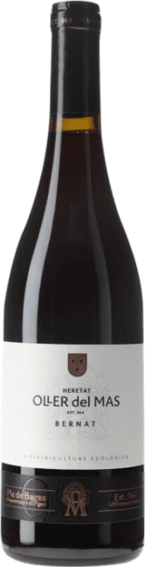 19,95 € 免费送货 | 红酒 Oller del Mas Bernat Oller Negre D.O. Pla de Bages 加泰罗尼亚 西班牙 Merlot, Syrah, Picapoll Black, Picapoll 瓶子 75 cl