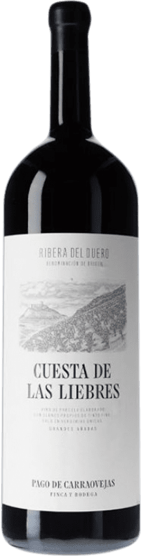 3 429,95 € 免费送货 | 红酒 Pago de Carraovejas Cuesta de las Liebres D.O. Ribera del Duero 卡斯蒂利亚 - 拉曼恰 西班牙 Tempranillo 特别的瓶子 5 L